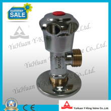 Válvula de latão rápido-aberto do ângulo com punho do zinco (YD-B5022)